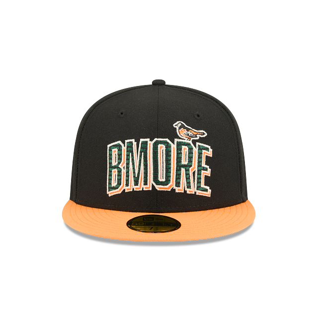 Baltimore Orioles 2026 City Connect BMORE 59FIFTY Fitted Hat – Black Orange New Era MLB Cap product image 2, provided for