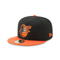 New Era 59FIFTY Baltimore Orioles Road Authentic Collection On-Field Fitted Hat product image 1, provided for visual