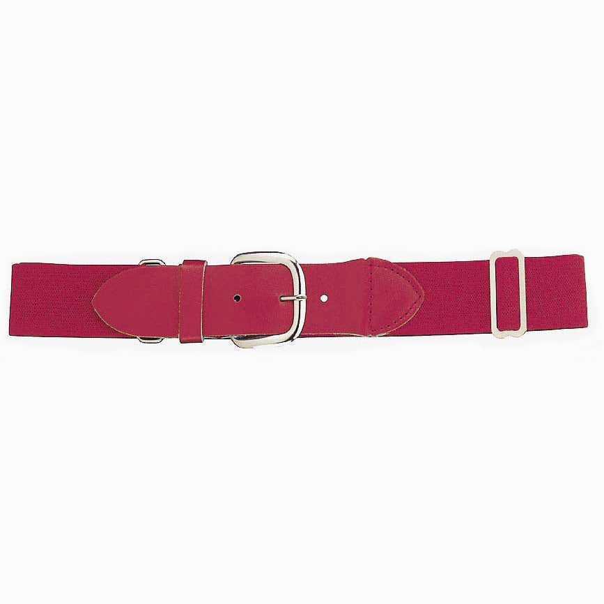 Baseball Belt with Cowhide Leather Tabs – Adjustable Adult Elastic Uniform Belt | 1.5" Wide product image 6, provided for