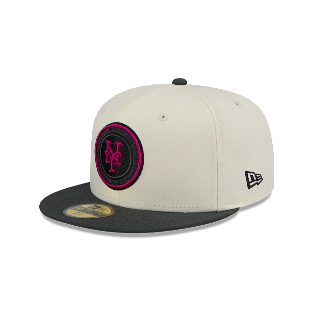 Official New York Mets 2024 City Connect New Era 59FIFTY Fitted Hat product image 1, provided for visual reference and