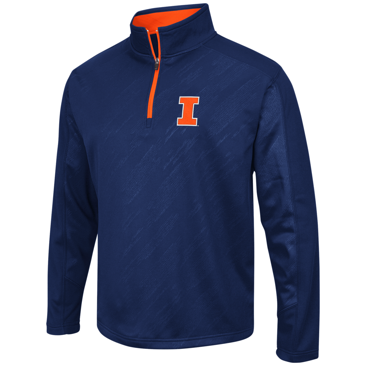 Illinois Fighting Illini Performance Fleece 1/4 Zip Track Jacket By Colosseum Athletics product image 1, provided for visual