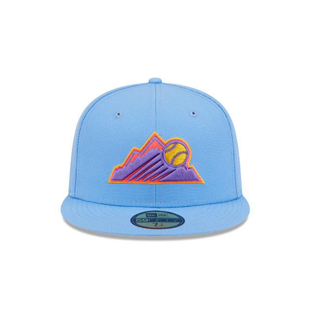 MLB Colorado Rockies New Era 2025 City Connect 59FIFTY Fitted Hat – Light Blue Authentic Collection product image 2,