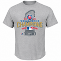 Youth Chicago Cubs Majestic Gray 2016 World Series Champions Locker Room T-Shirt product image 1, provided for visual