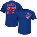 Addison Russell Chicago Cubs Youth Player T-Shirt By Majestic product image 1, provided for visual reference and product