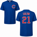 Chicago Cubs Tyler Colvin Royal Blue Player T-Shirt for Men product image 1, provided for visual reference and product