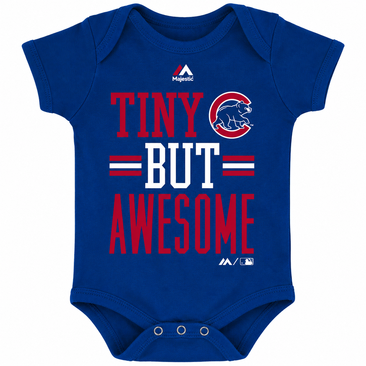Chicago Cubs MLB Tiny But Awesome Creeper T-Shirt product image 1, provided for visual reference and product detail review
