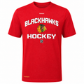 Youth Chicago Blackhawks ReebokCenter Ice Locker Status Speedwick T-Shirt-Red product image 1, provided for visual reference