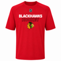 Youth Adidas Chicago Blackhawks Red Authentic Ice Short Sleeve T Shirt product image 1, provided for visual reference and