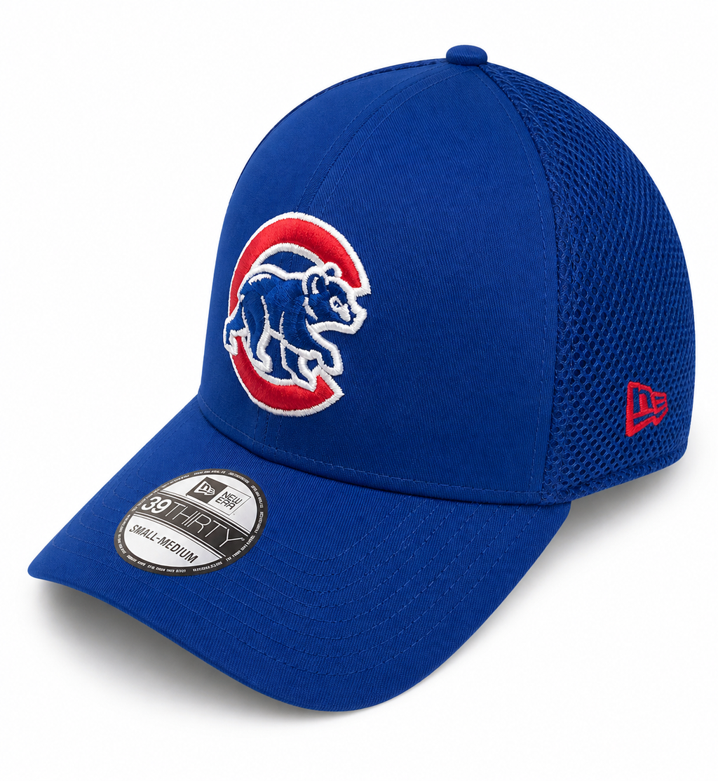 Chicago Cubs Mega Team Neo 39THIRTY Flex Fit Cap By New Era product image 1, provided for visual reference and product
