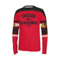 Chicago Blackhawks Long Sleeve CCM Applique Crew Neck T-Shirt-Red product image 1, provided for visual reference and product