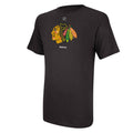 Chicago Blackhawks Basic Logo T-Shirt-Black By Reebok product image 1, provided for visual reference and product detail