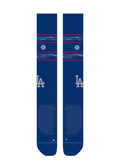 Los Angeles Dodgers ROAD OTC Stance Socks – Over-the-Calf, Medium Cushioning product image 1, provided for visual reference