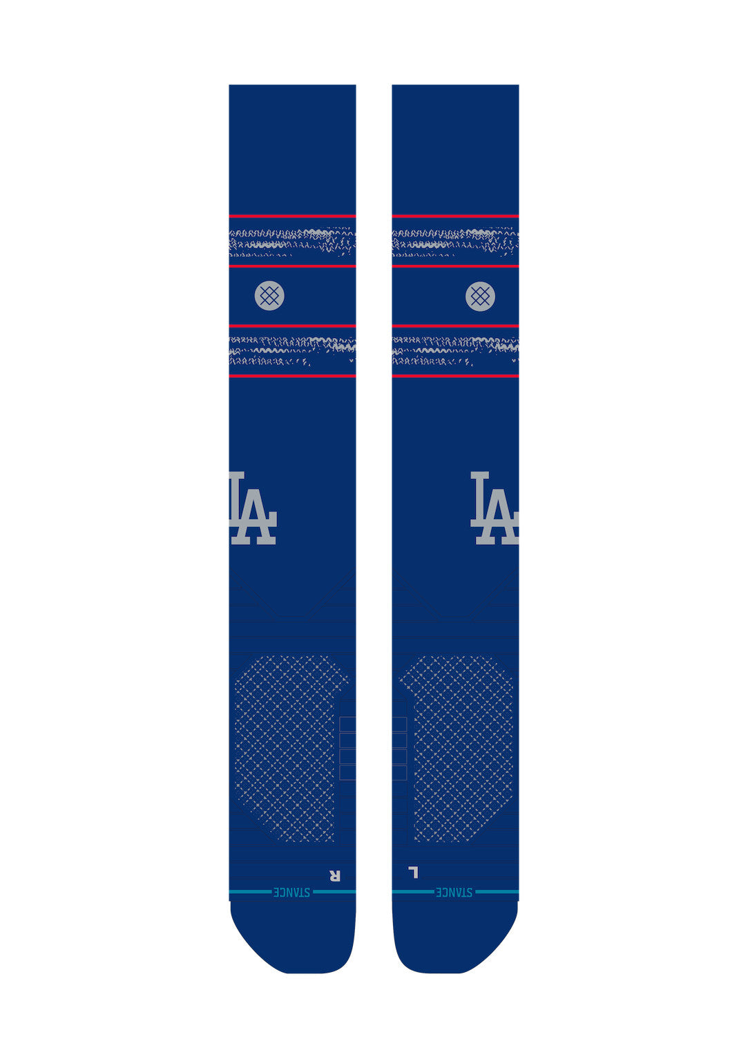 Los Angeles Dodgers ROAD OTC Stance Socks – Over-the-Calf, Medium Cushioning product image 1, provided for visual reference