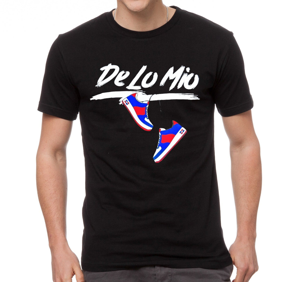Dominican Phrase "De lo mio" Printed T-Shirt product image 7, provided for visual reference and product detail review