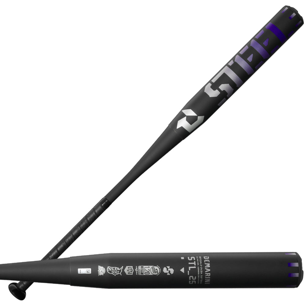 2025 DeMarini Steel Slowpitch Softball Bat 12" Steel Barrel ZnX Alloy Handle USA Softball Bat product image 1, provided for