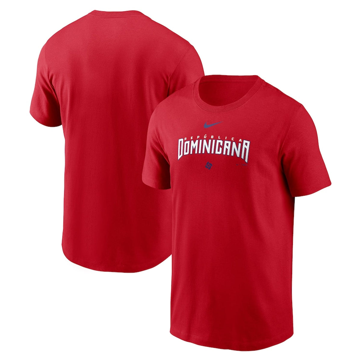 Dominican Republic Baseball Nike 2026 World Baseball Classic Wordmark T-Shirt – Red | Official WBC T-Shirt product image 1,