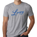 Dominican Baseball Team – Tigres del Licey Gray Royal Blue letters with Outline Tshirts product image 1, provided for visual