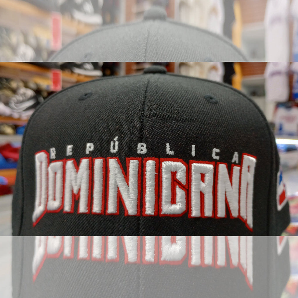 Dominican Republic Snapback Black hat product image 2, provided for visual reference and product detail review