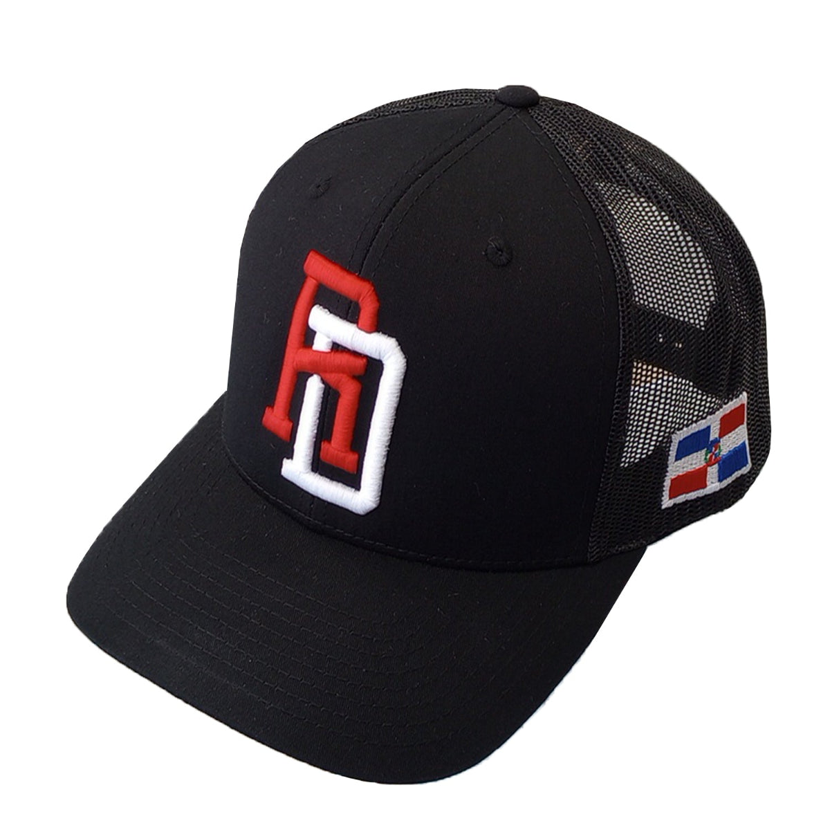 Dominican Republic Snapback Mesh Royal Red Cap RD product image 2, provided for visual reference and product detail review