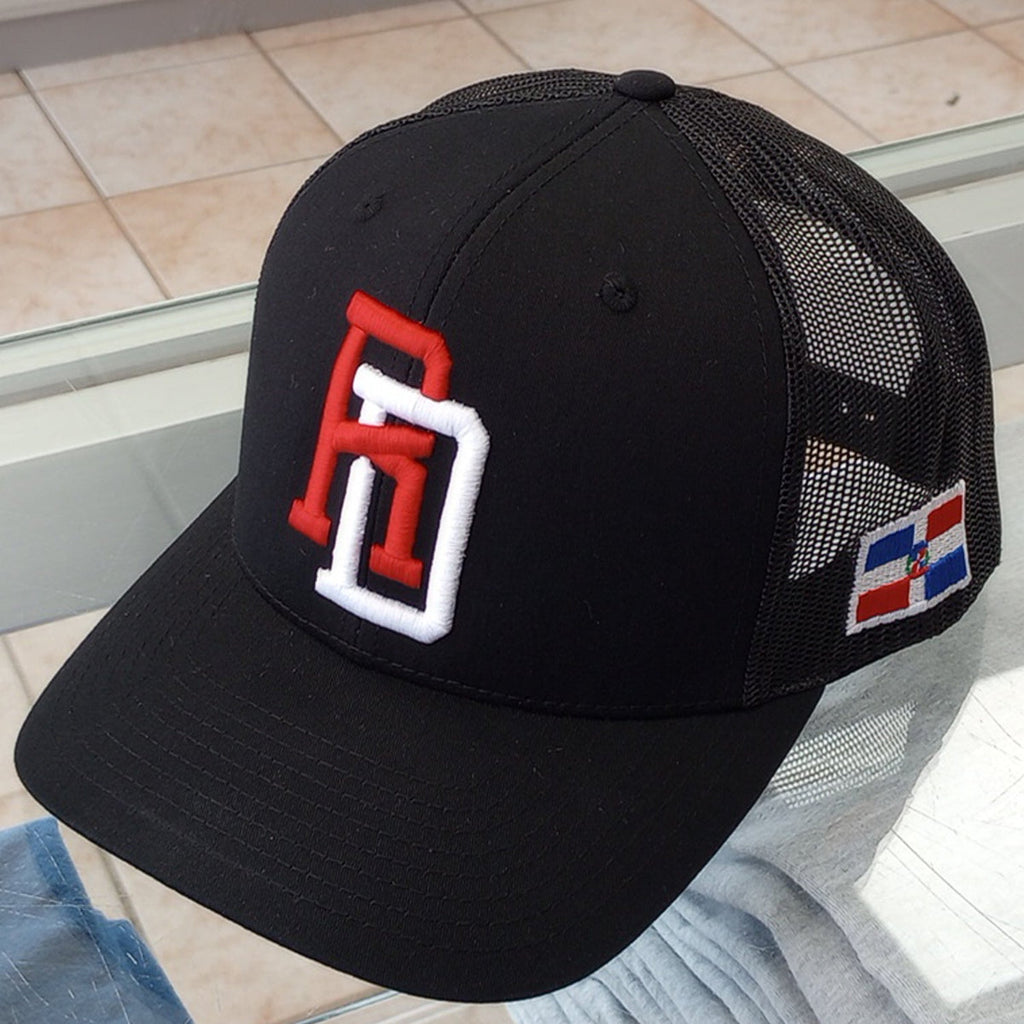 Dominican Republic Snapback Mesh Royal Red Cap RD product image 8, provided for visual reference and product detail review