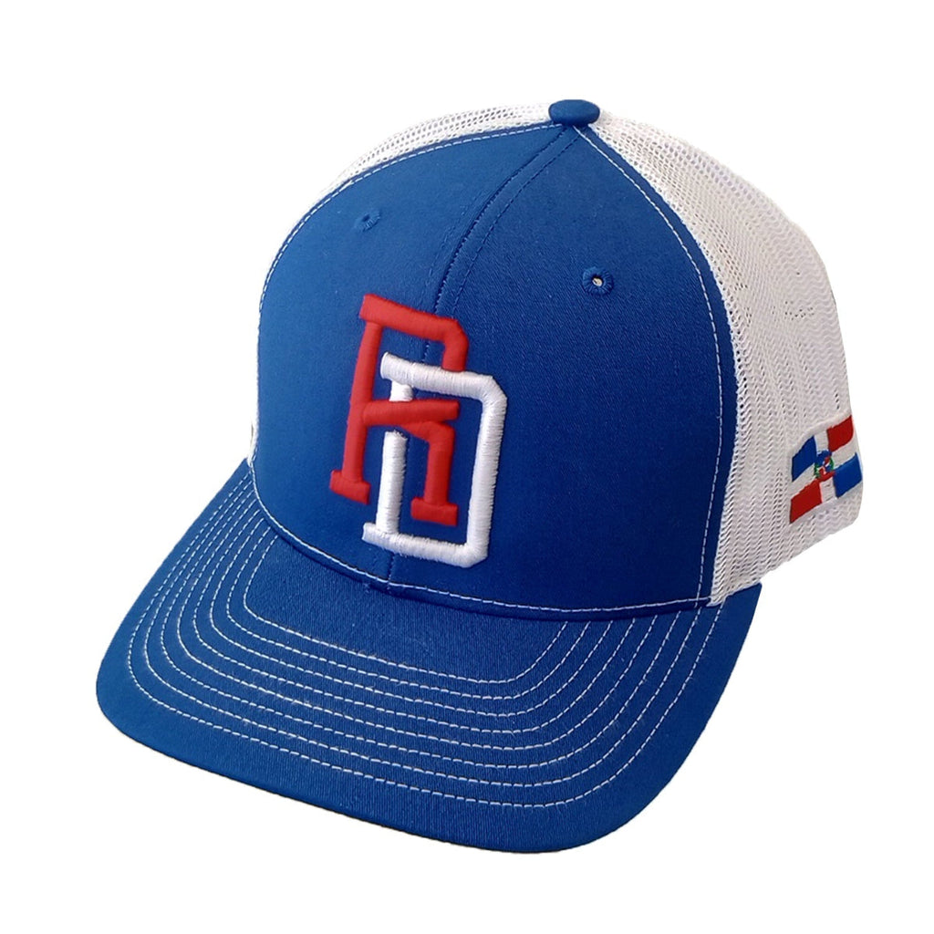 Dominican Republic Snapback Mesh Royal Red Cap RD product image 4, provided for visual reference and product detail review