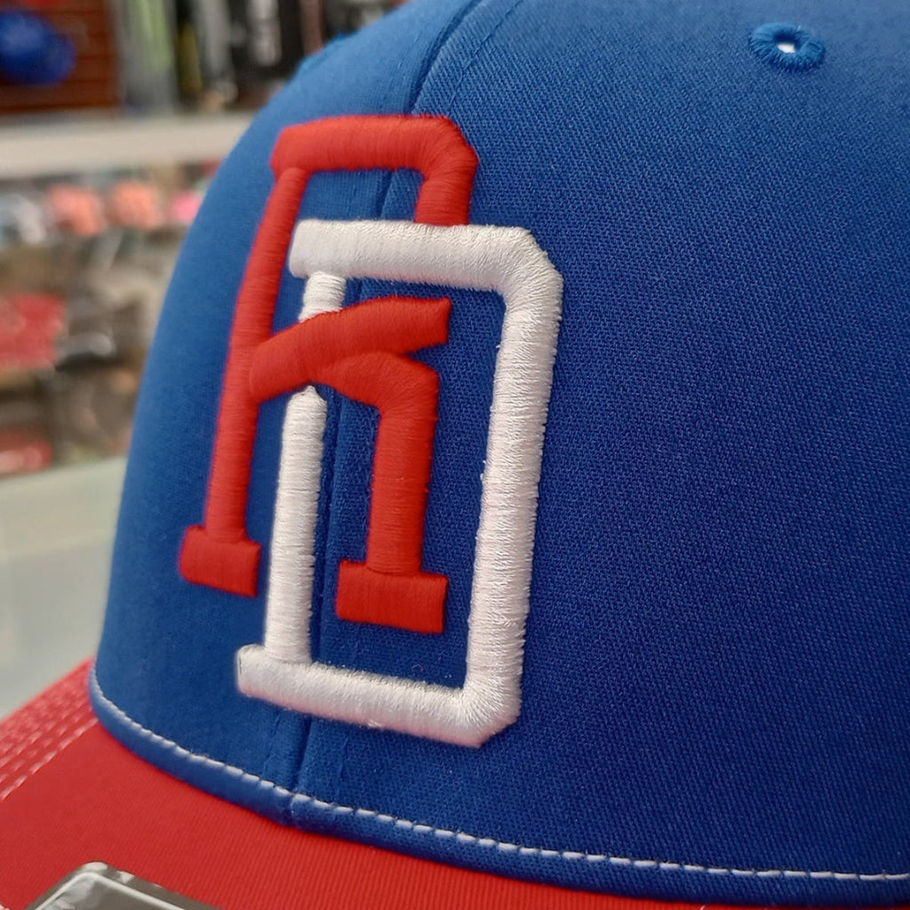 Dominican Republic Snapback Mesh Royal Red Cap RD product image 6, provided for visual reference and product detail review