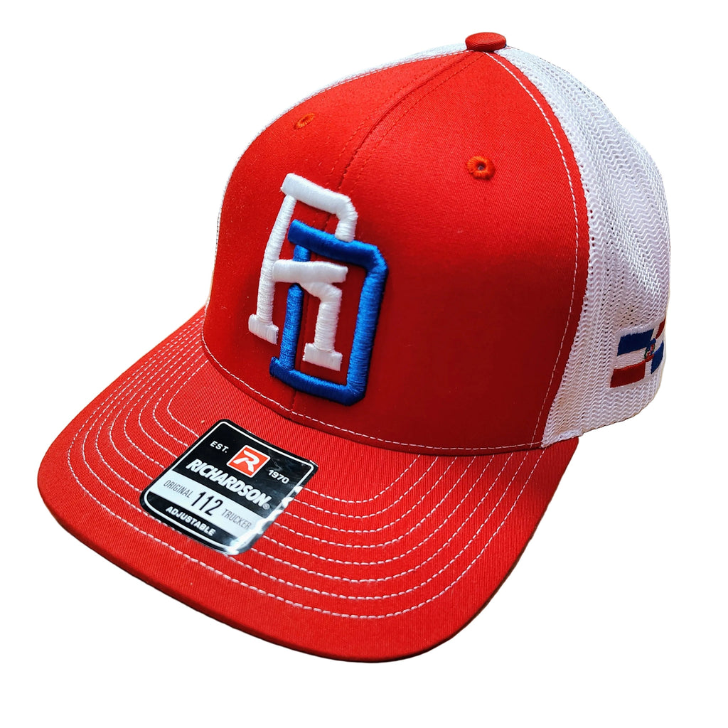 Dominican Republic Snapback Mesh Royal Red Cap RD product image 5, provided for visual reference and product detail review