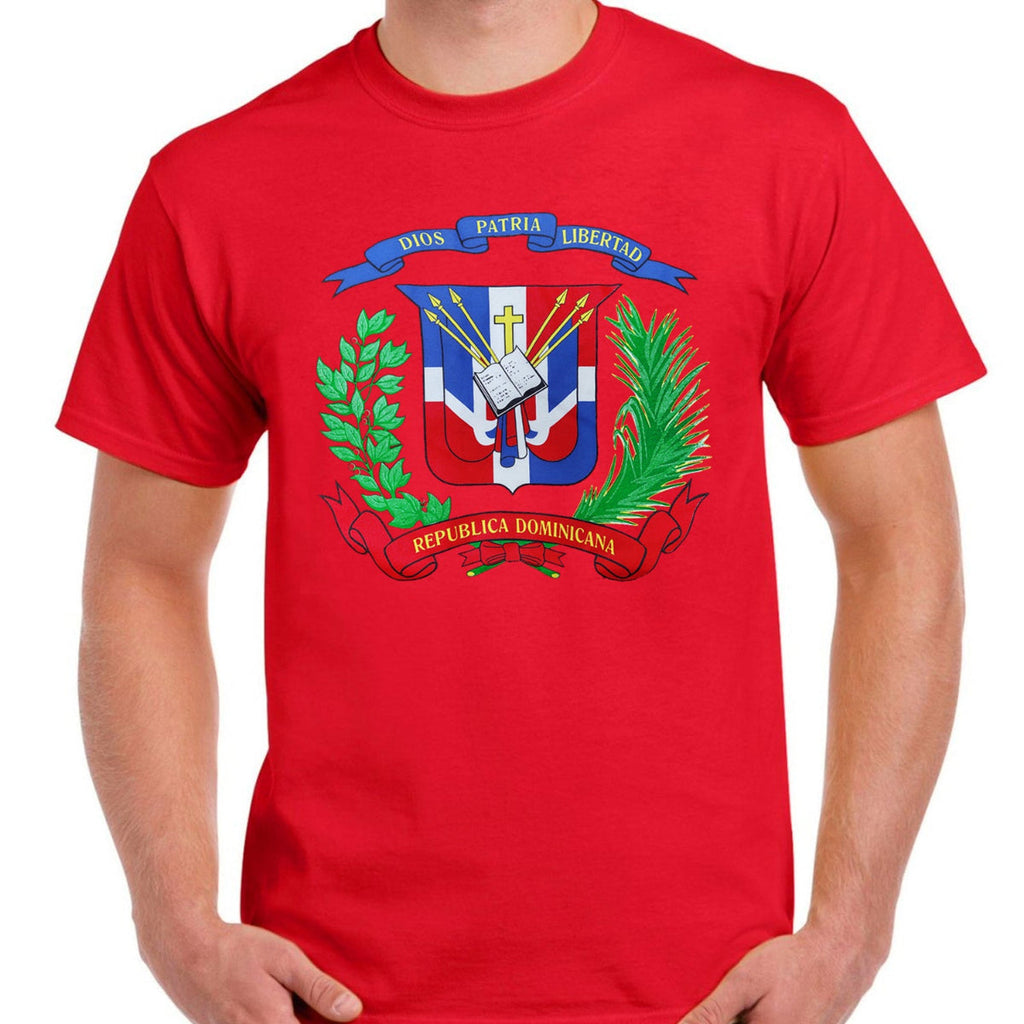 Dominican Shield Premium T-Shirt | Light and Soft product image 2, provided for visual reference and product detail review