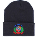 Dominican Shield Skully Black Beanie Hat product image 1, provided for visual reference and product detail review