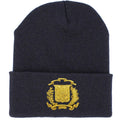 Dominican Shield Skully Black Beanie Hat product image 1, provided for visual reference and product detail review