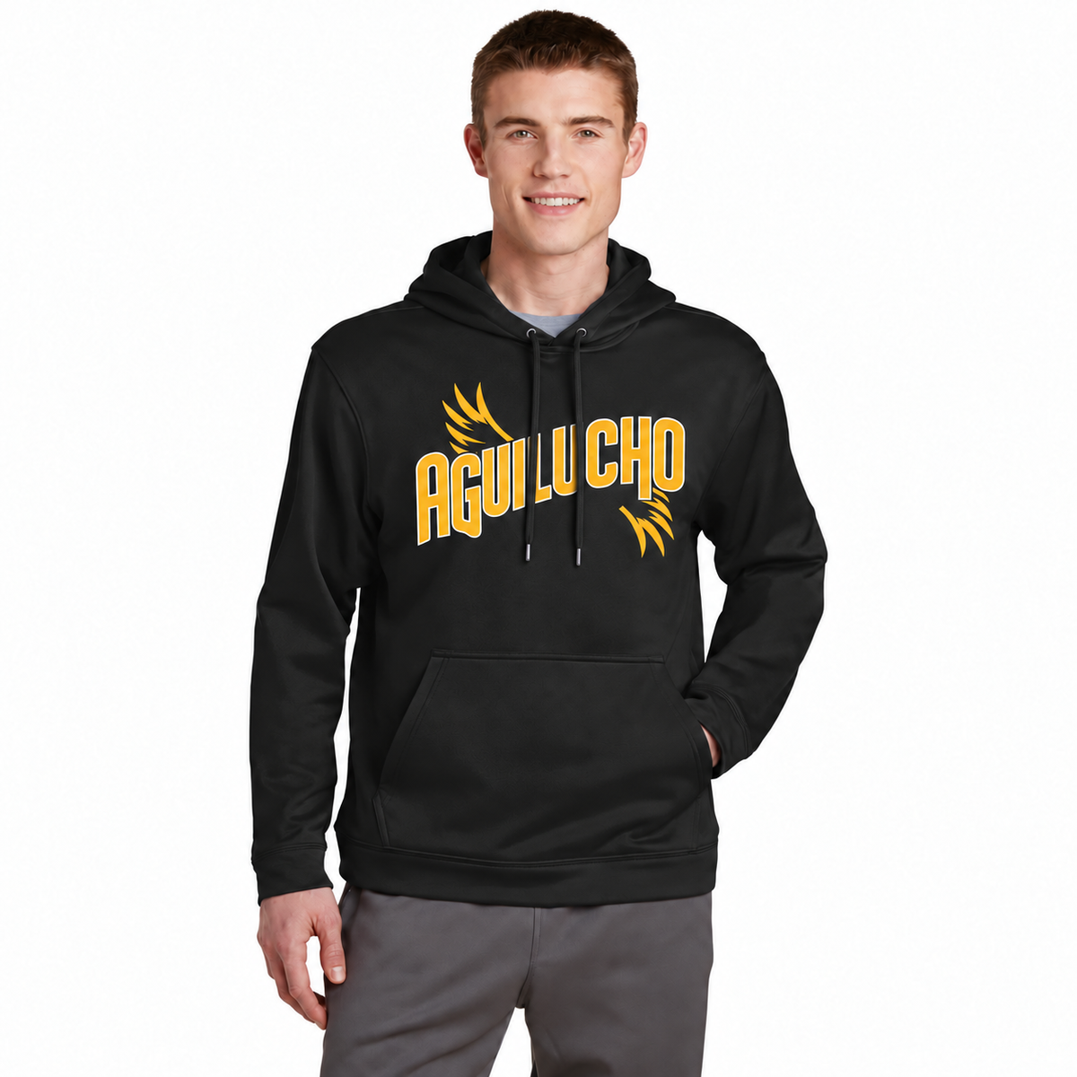 Aguilas Cibaeñas Fleece Hooded Pullover | Aguilucho| F244 product image 1, provided for visual reference and product detail