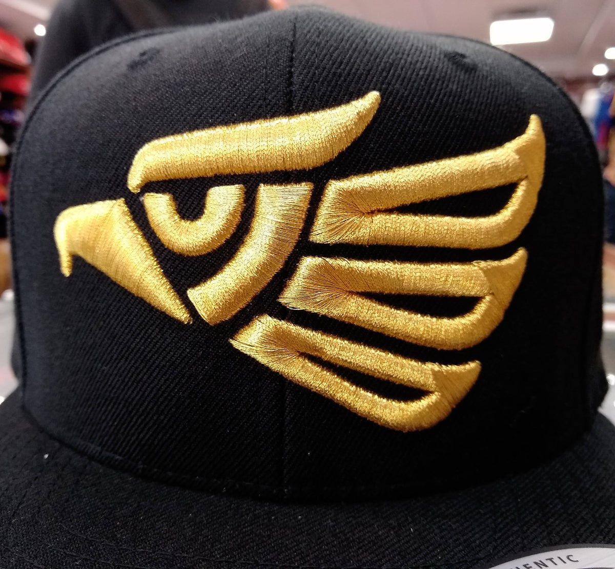 Embroidered Eagle and flag Mexico SLIM LOGO Snapback hat product image 4, provided for visual reference and product detail