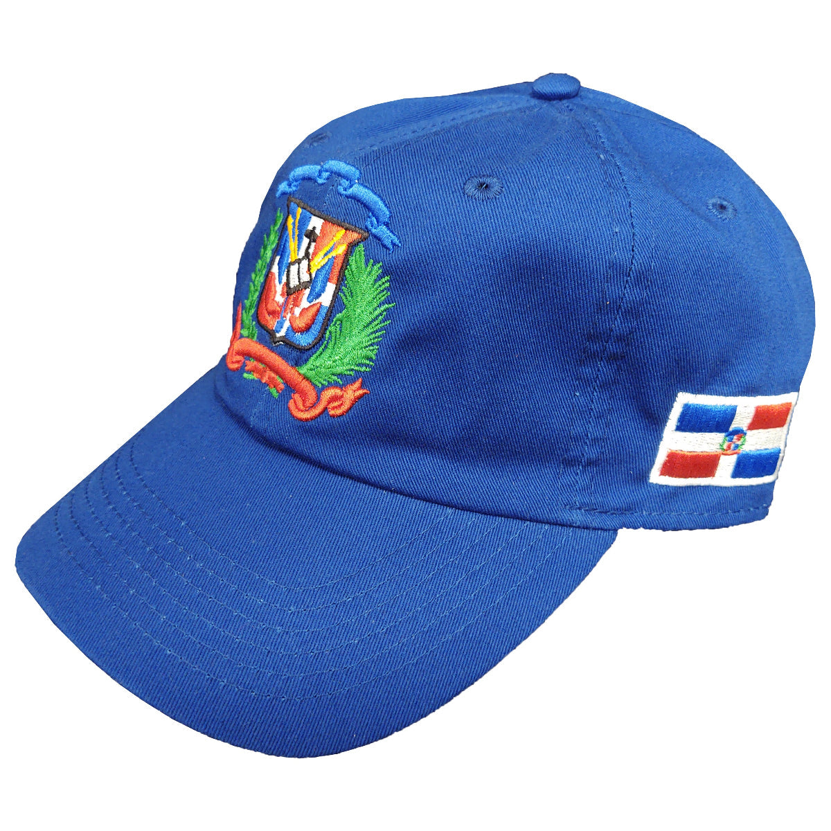 Escudo Republica Dominicana - Dominican Shield Royal / Full Color Dad Hat product image 1, provided for visual reference and