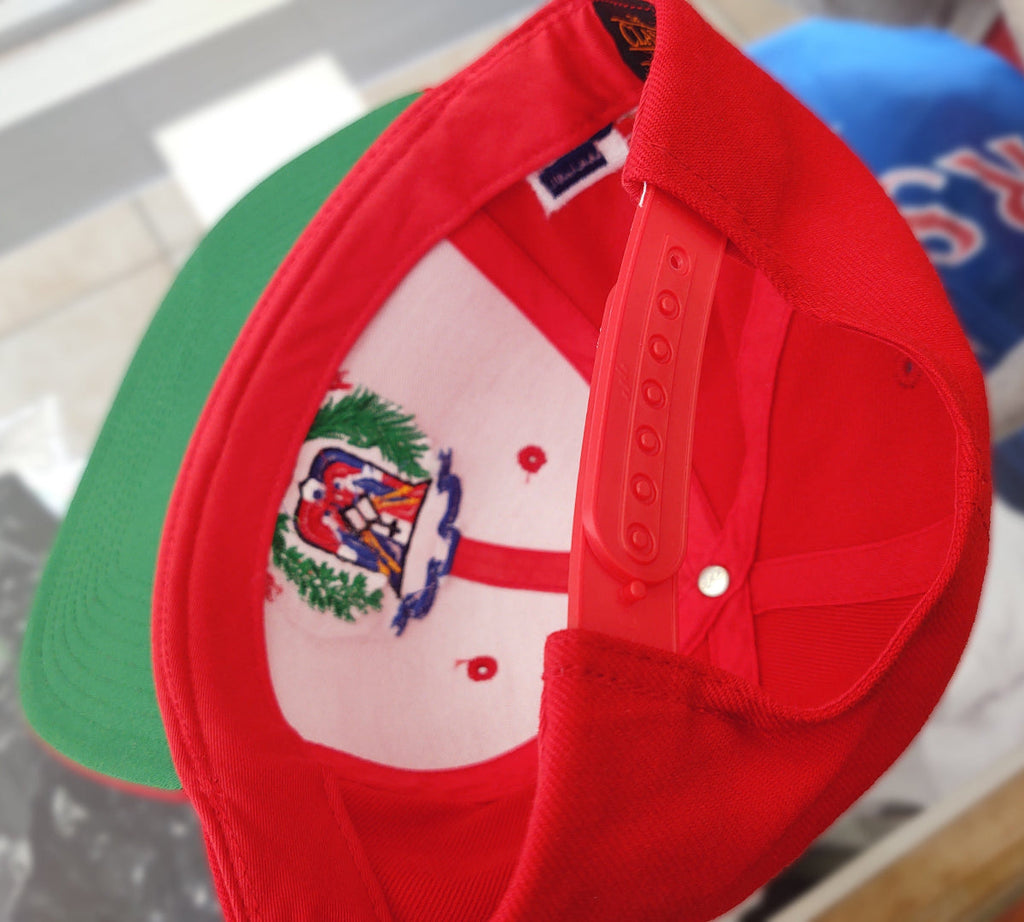 Escudo Republica Dominicana - Dominican Snapback Red - Full Color Hat product image 2, provided for visual reference and