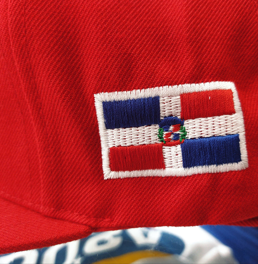 Escudo Republica Dominicana - Dominican Snapback Red - Full Color Hat product image 3, provided for visual reference and