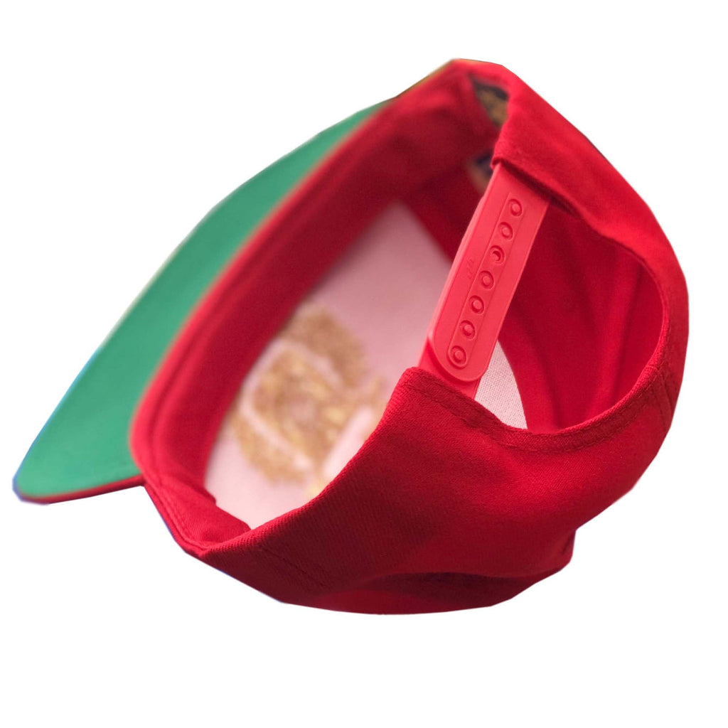 Escudo Republica Dominicana - Dominican Snapback Red - Metallic Silver Hat product image 2, provided for visual reference