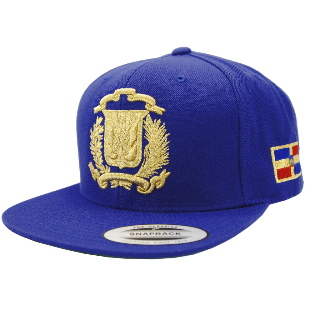 Escudo Republica Dominicana - Dominican Snapback Royal - Metallic Gold Hat product image 1, provided for visual reference