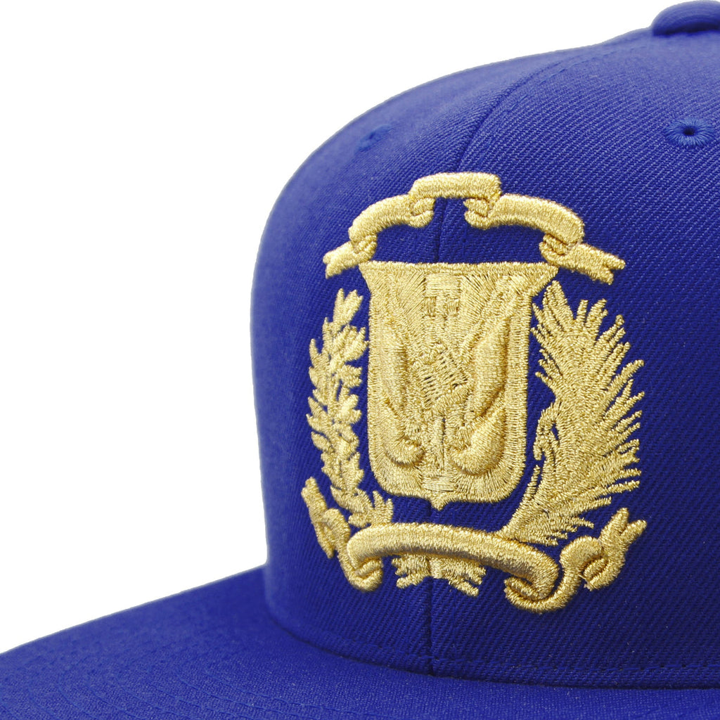 Escudo Republica Dominicana - Dominican Snapback Royal - Metallic Gold Hat product image 2, provided for visual reference