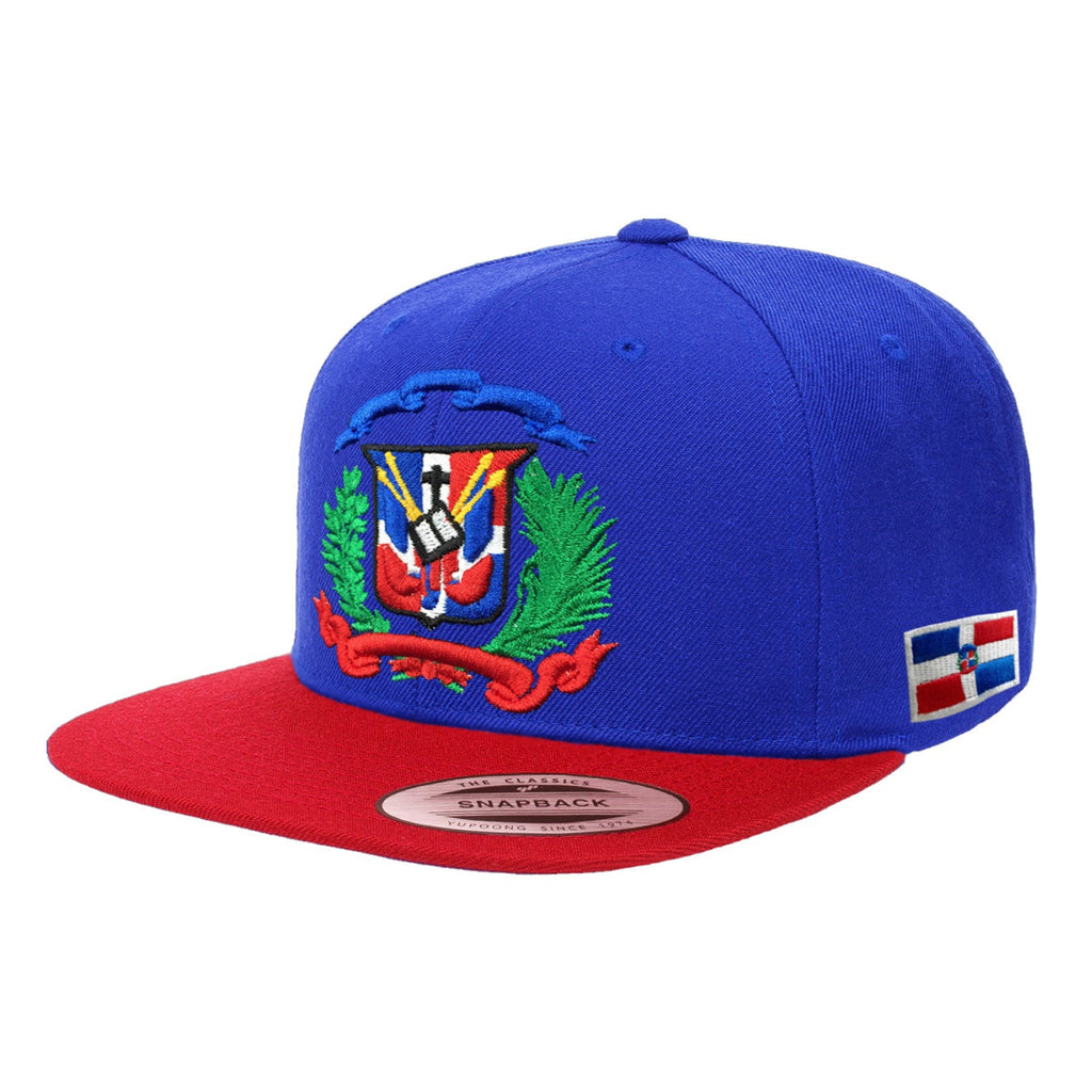 Escudo Republica Dominicana - Dominican Snapback Royal - Red / Full Color Hat product image 1, provided for visual reference