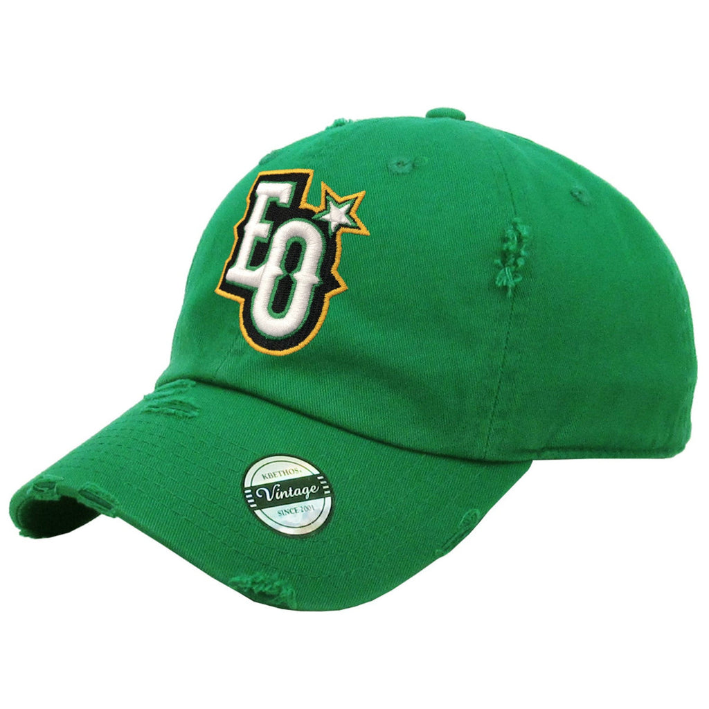 Estrellas Orientales Campeones EO Embroidered Vintage Kelly Green Hat product image 1, provided for visual reference and