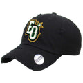 Estrellas Orientales EO logo Embroidered Vintage Black Hat product image 1, provided for visual reference and product detail