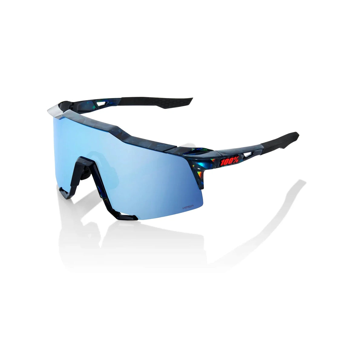 100% SPEEDCRAFT® Black Holographic HiPER® Blue Multilayer Mirror Lens 60007-00022 product image 1, provided for visual