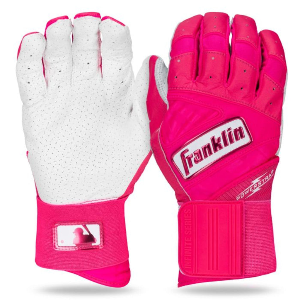 Franklin Infinite Hi-Lite Powerstrap Series Adult Batting Gloves - Long Cuff product image 1, provided for visual reference
