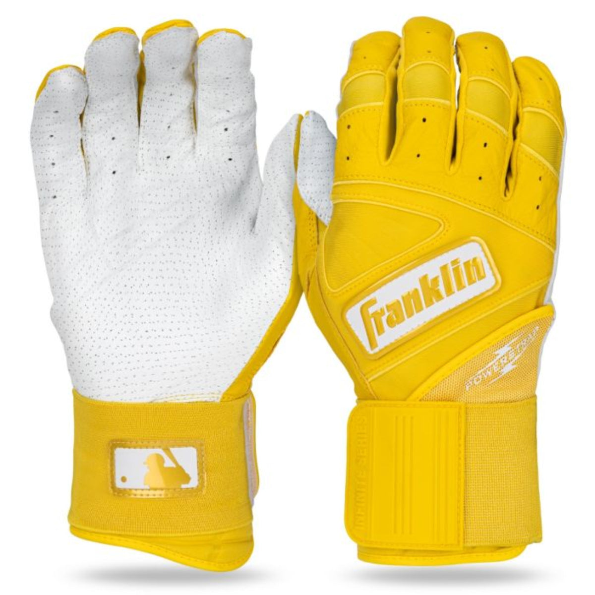 Franklin Infinite Hi-Lite Powerstrap Series Adult Batting Gloves - Long Cuff product image 2, provided for visual reference