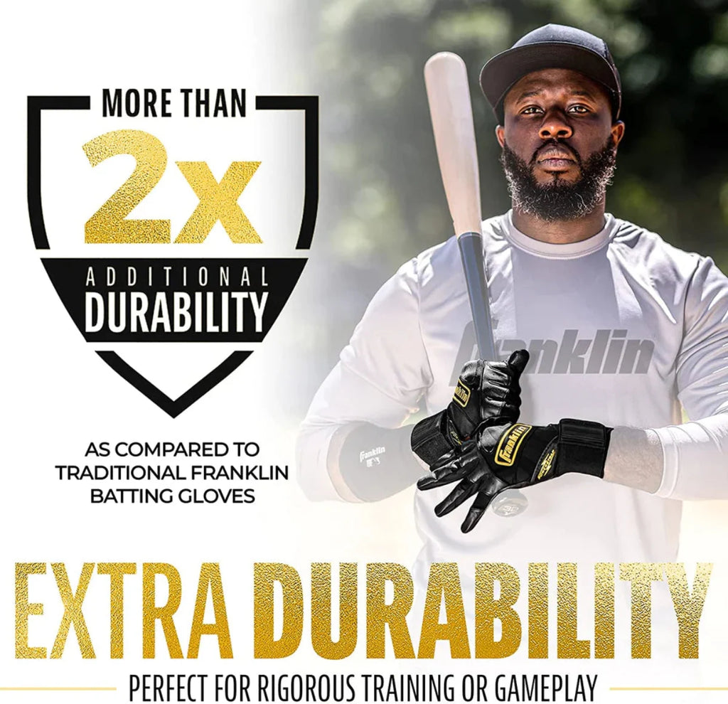 Franklin Infinite Powerstrap Series Adult Batting Gloves - Long Cuff product image 7, provided for visual reference and