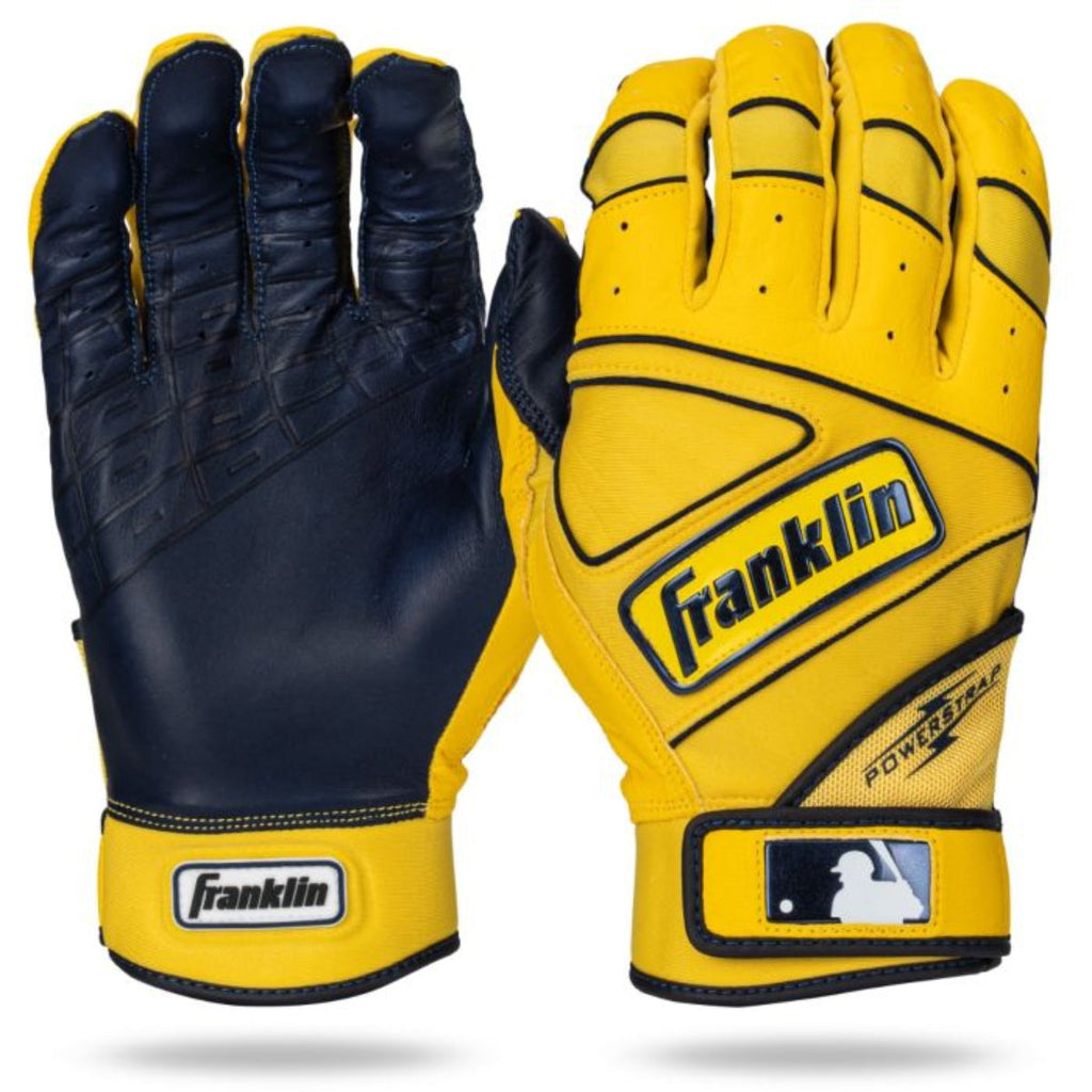 Franklin PowerStrap Hi-Lite Adult Batting Gloves product image 2, provided for visual reference and product detail review
