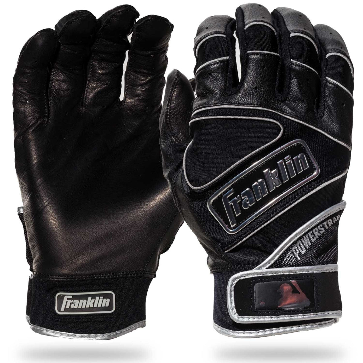 Franklin Powerstrap Chrome Batting Gloves - (20490F) product image 1, provided for visual reference and product detail review