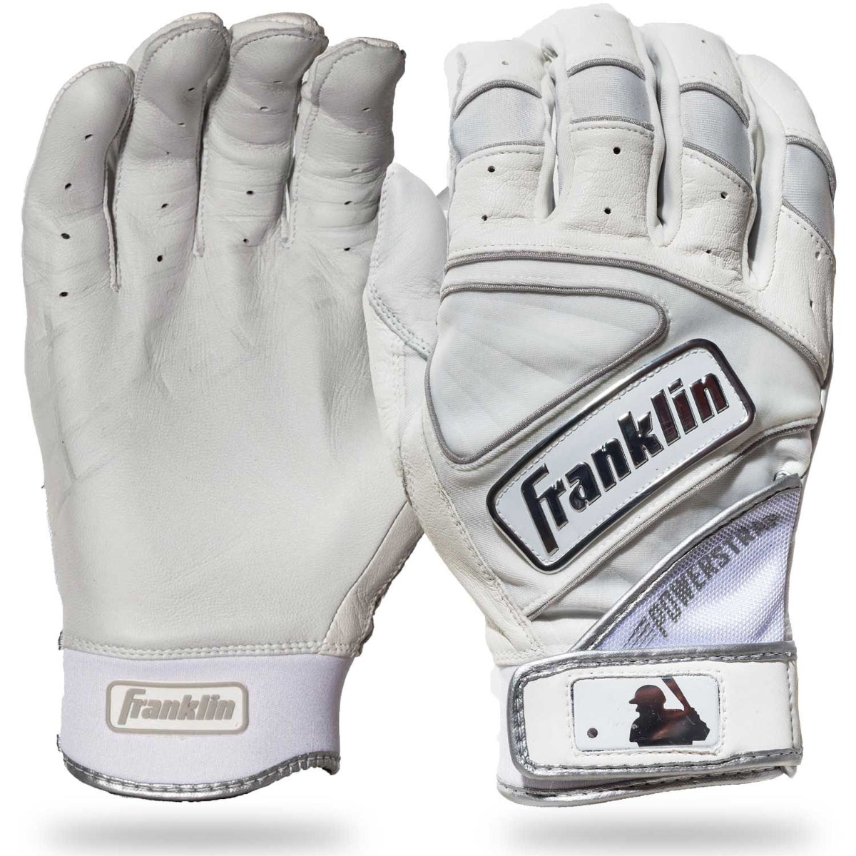 Franklin Powerstrap Chrome Batting Gloves - (20491F) product image 1, provided for visual reference and product detail review