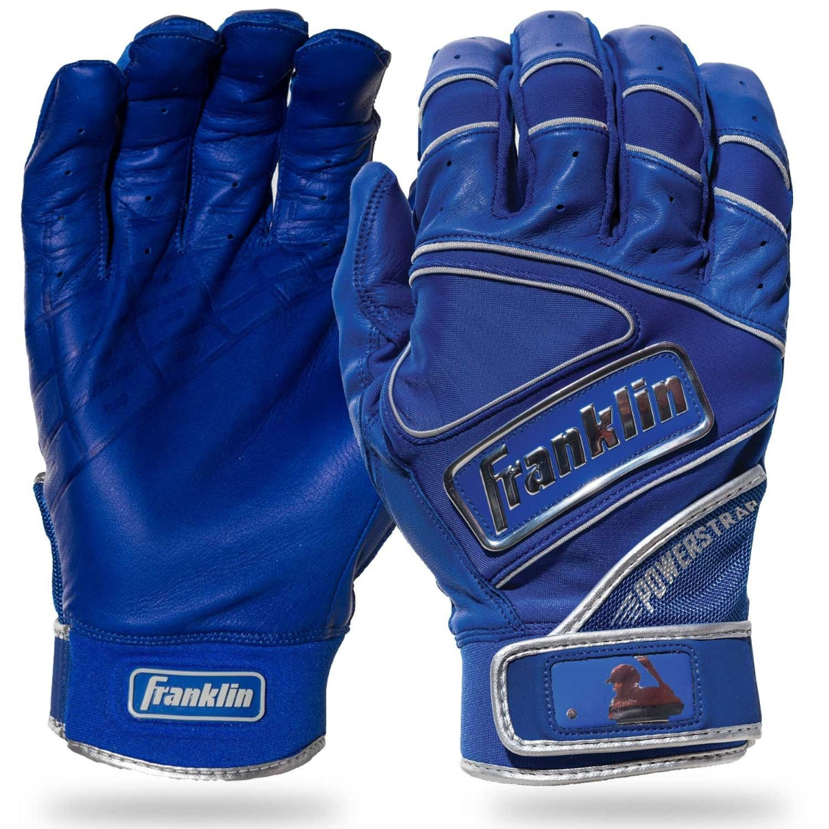 Franklin Powerstrap Chrome Batting Gloves - (20494F) product image 1, provided for visual reference and product detail review
