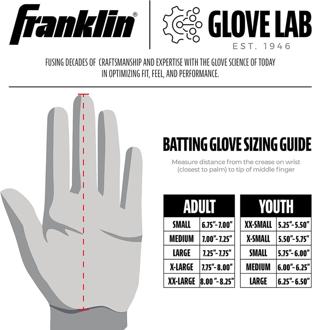 Franklin Pro Classic Gold Series Batting Gloves product image 2, provided for visual reference and product detail review